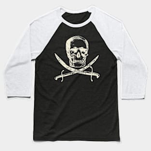 Sword Crossed Skull Baseball T-Shirt